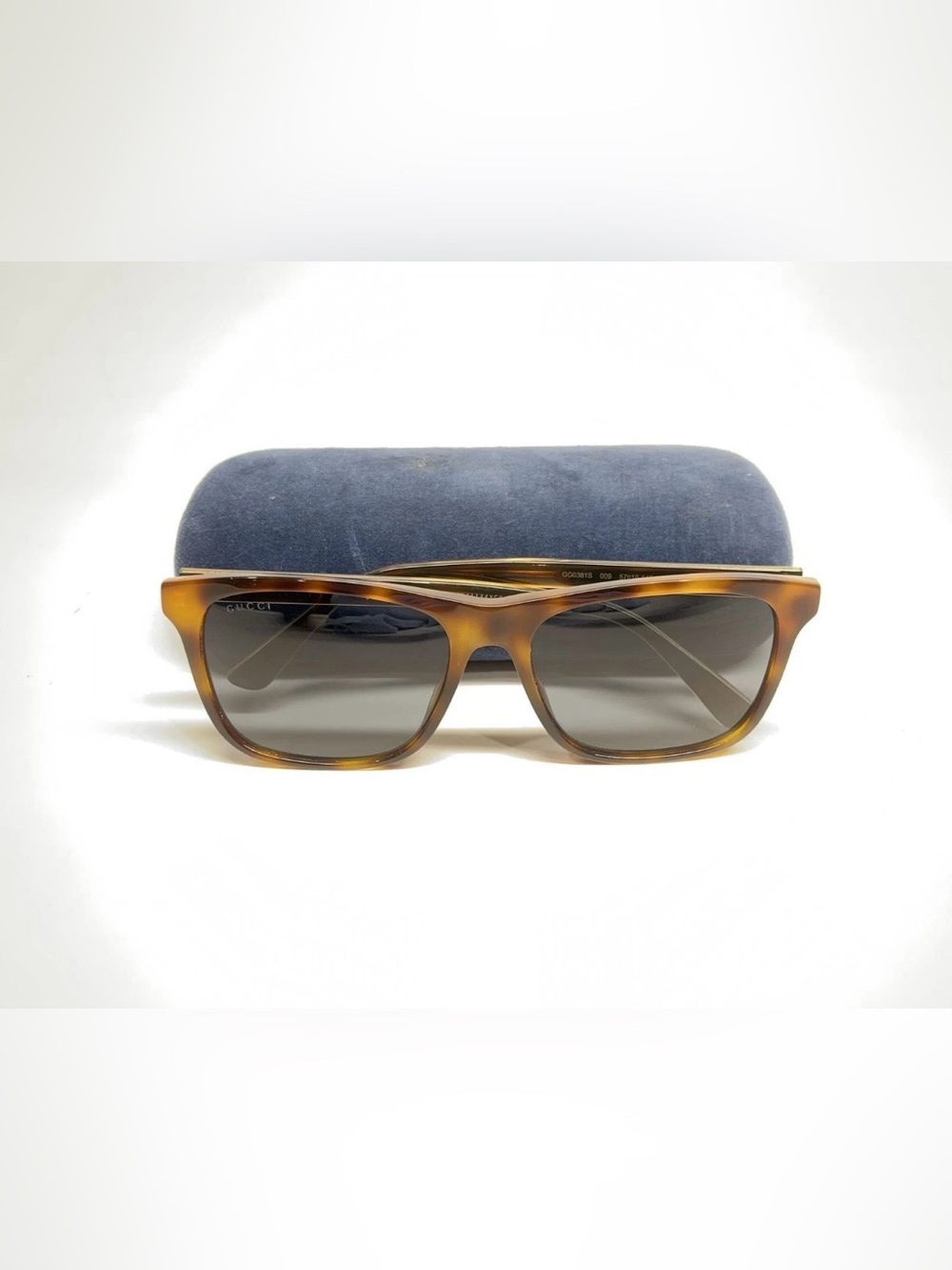 Gucci Tortoiseshell Sunglasses with Brown and Gold Accents